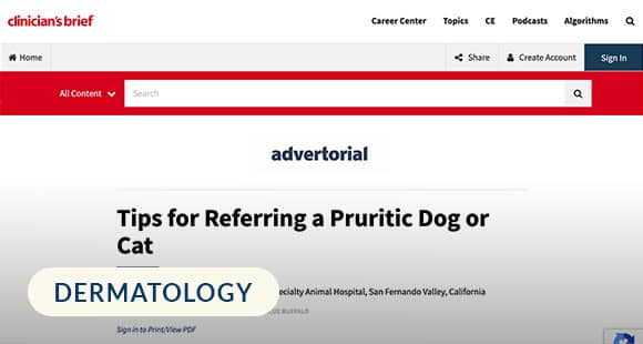 Tips for Referring a Pruritic Dog or Cat